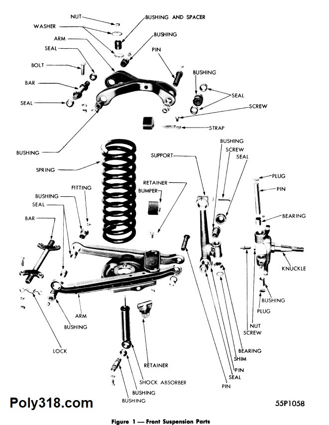1956 Dodge Plymouth Front Suspension