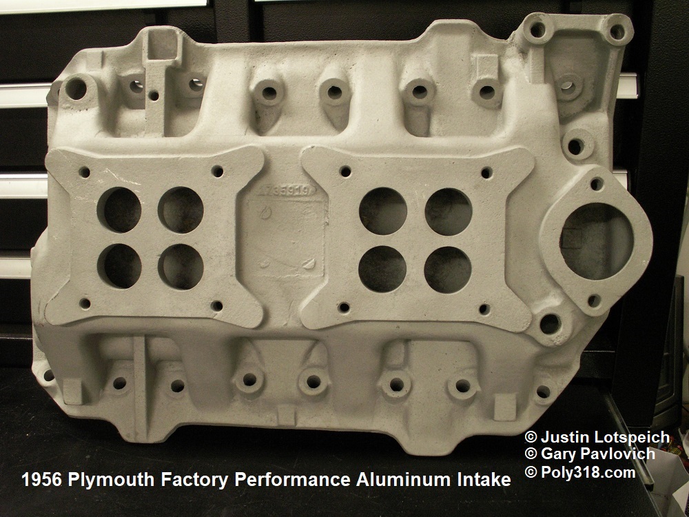 Mopar A-block poly factory aluminum intake manifold 2735919 