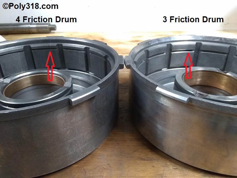 727 TorqueFlite Direct Drum 3 and 4 Frictions