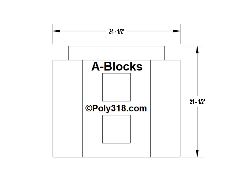 Mopar A-block poly 318 engine dimensions width length