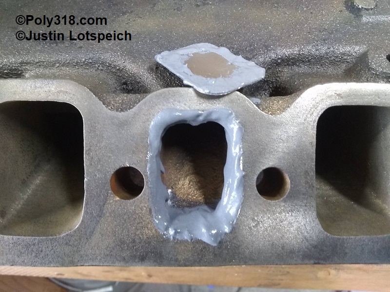 Poly A Block 2x4 Intake Manifold Exhaust Crossover Epoxy