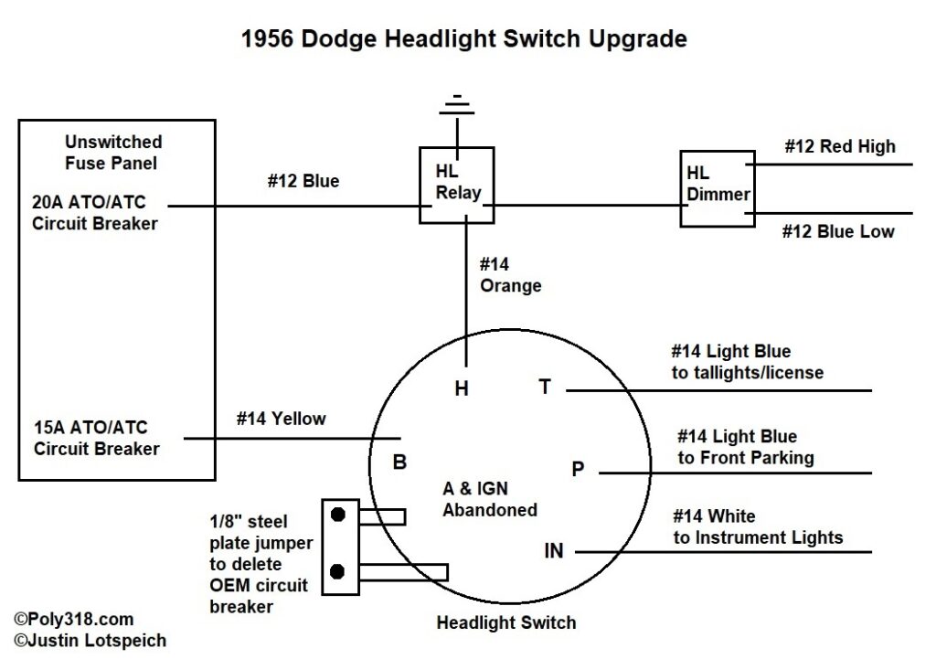 1956 Dodge Headlight Switch Wiring
