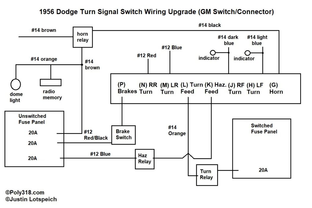 1956 Dodge Turn Signal Switch Steering Column Wiring Upgrade