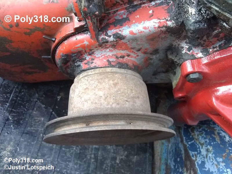 Mopar poly 318 crank pulley damper