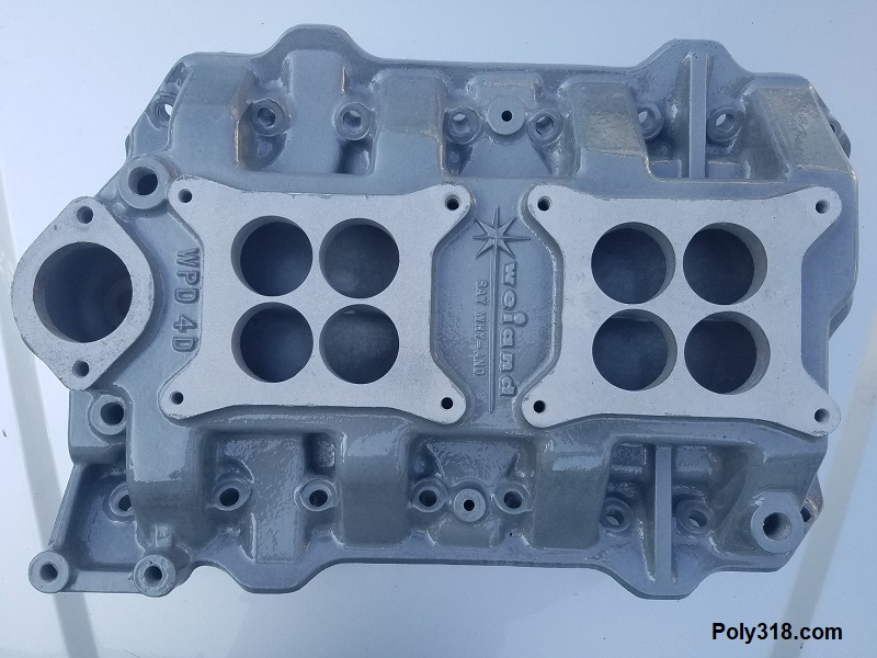 Weiand wpd4d2 poly 318 intake manifold