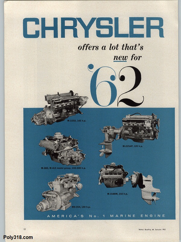 Poly 318 Marine Engine Brochure Advertisement