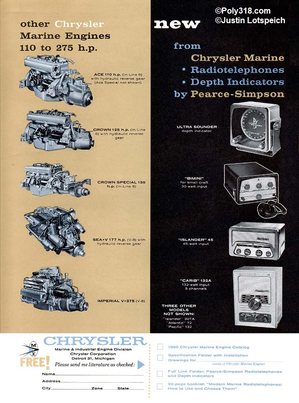 Poly 318 Marine Chrysler Sea V Engine