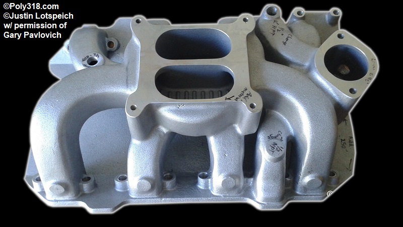 Poly 318 Performance Air Gap Aluminum Intake Manifold