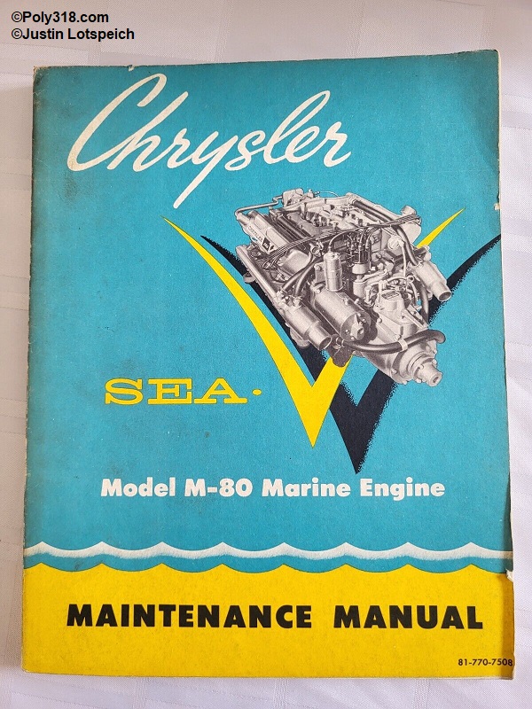 Poly 318 Chrysler Sea V Marine Engine Factory Service Manual 