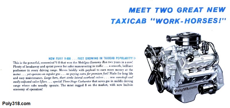 Poly 318 Taxi Engine Advertisement Brochure