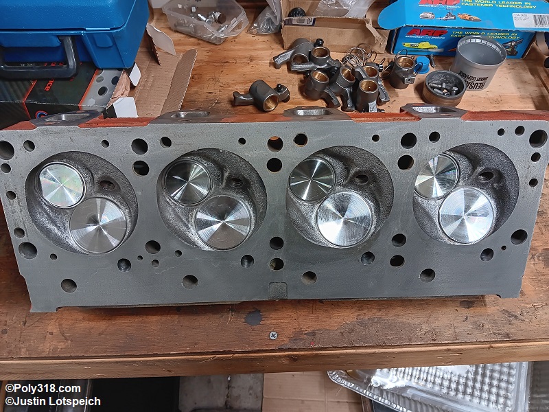 Poly 318 A-block cylinder head installation replacement