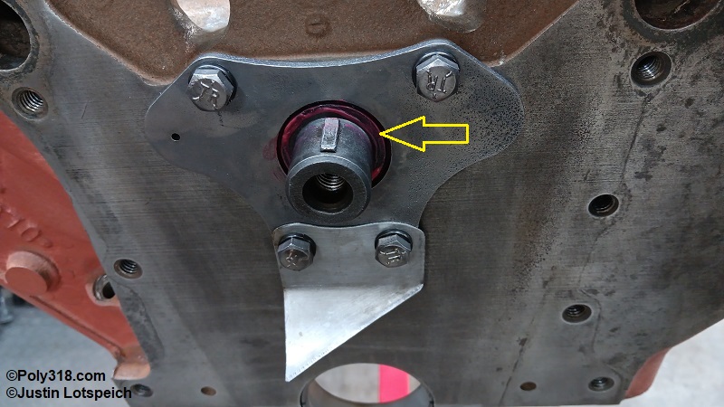 Poly 318 A-block camshaft lube installation