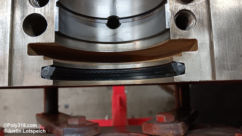 Poly 318 A-block crankshaft rear main seal installation 