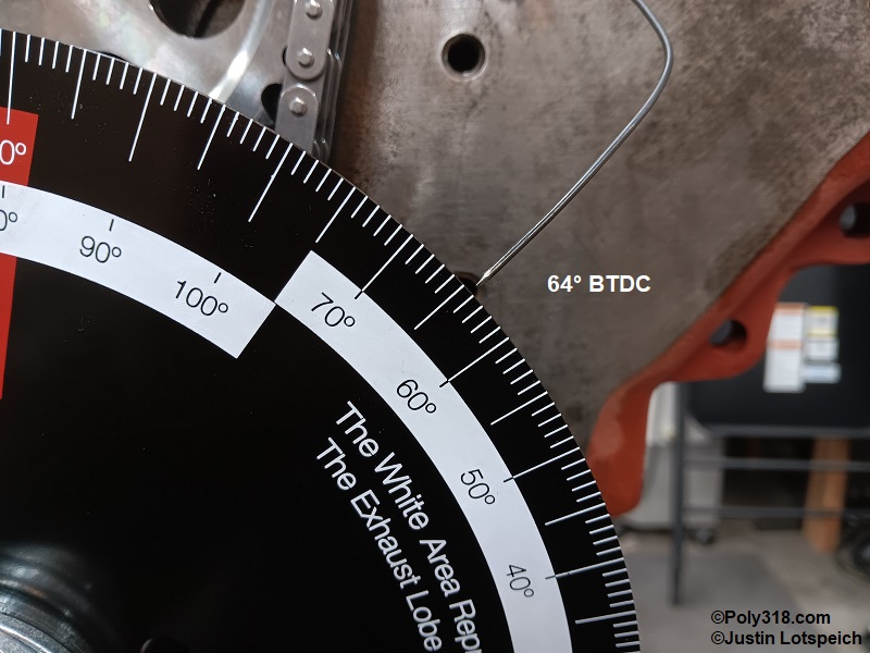 Poly 318 A-block degreeing timing camshaft