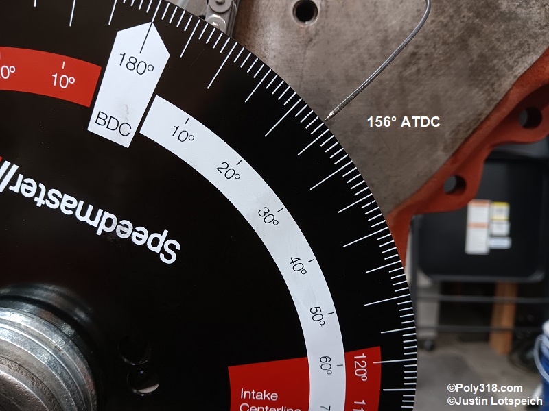 Poly 318 A-block degreeing timing camshaft