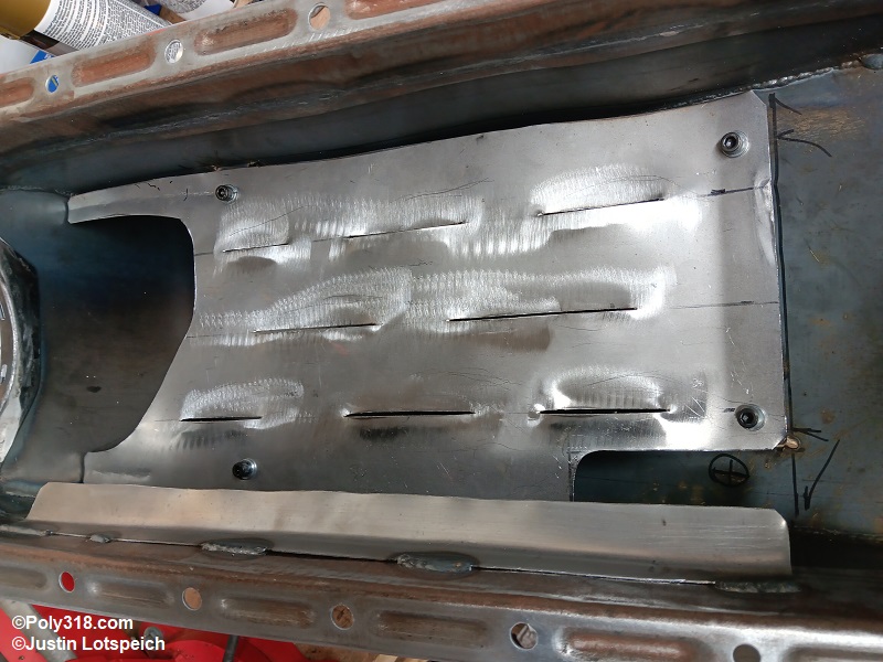 Poly 318 A-block oil pan windage tray