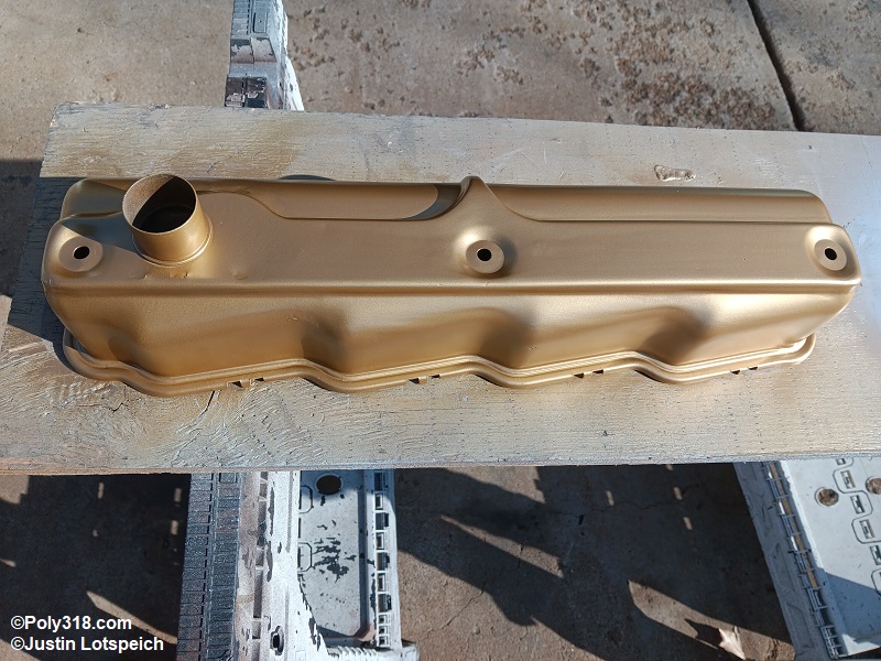 Poly 318 A-block engine valve cover painting