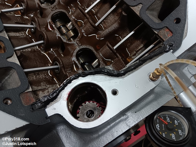 Poly 318 A-block intake manifold installation