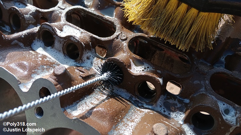 Poly 318 A-block engine block cleaning prep