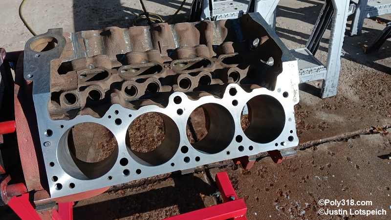 Poly 318 A-block engine block cleaning prep