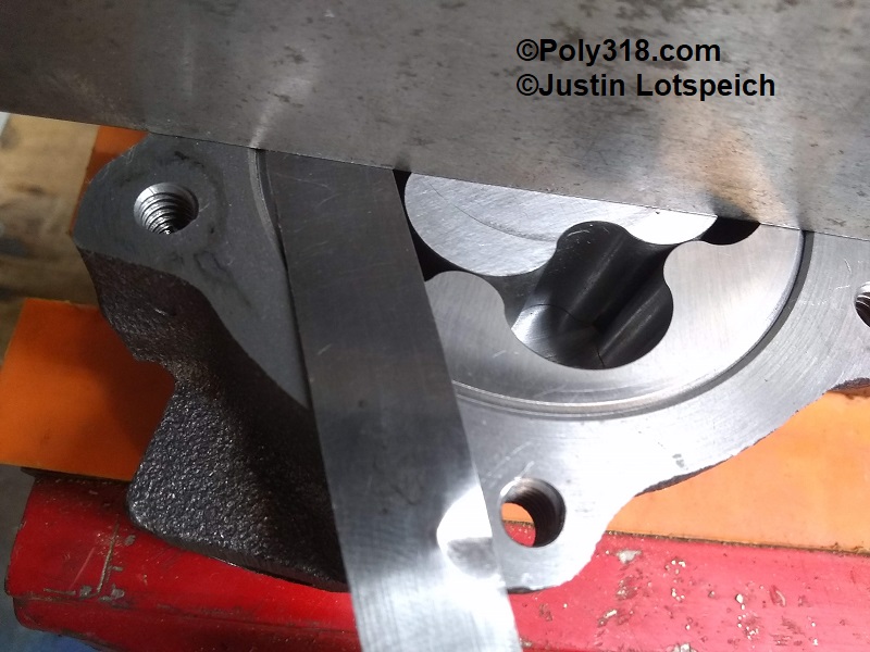 Poly 318 A-block oil pump cleaning clearance