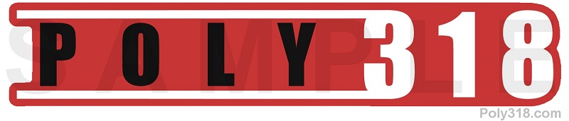 Poly 318 valve cover engine decal sticker