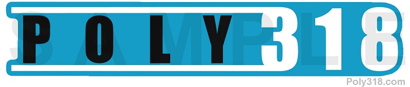 Poly 318 valve cover engine decal sticker